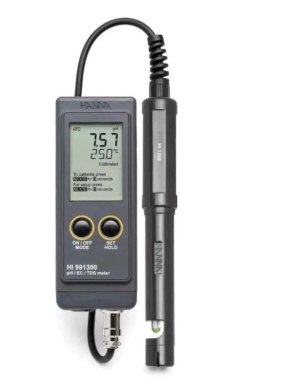 HANNA HI991300 Taşınabilir (Düşük Aralık) Su Geçirmez pH / EC / TDS Metre