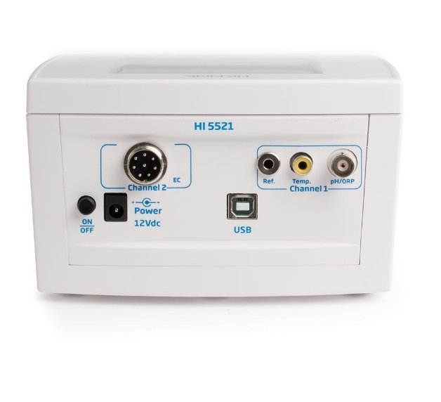 HANNA HI5521-02 Laboratuvar Araştırma Sınıfı Tezgahüstü pH / mV ve EC / TDS / Tuzluluk / Rezistivite Metresi