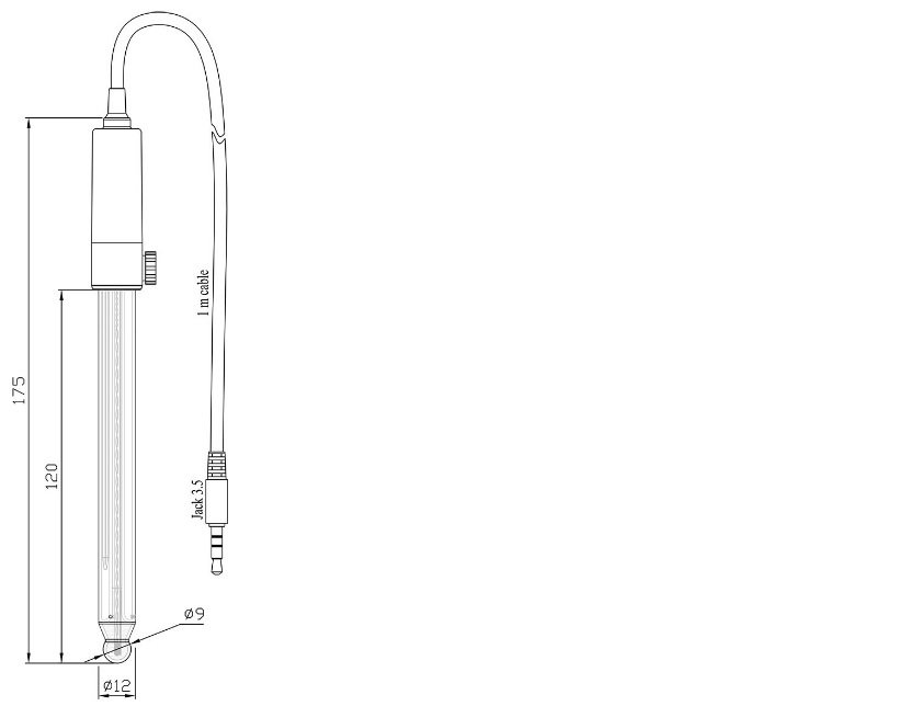 HANNA HI10430 Hidrokarbonlar ve Solventler İçin Dijital Cam Vücut pH Elektrodları