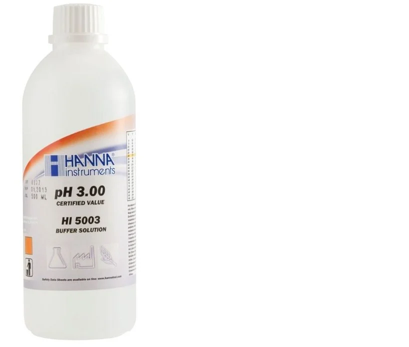 HANNA HI5003 pH 3.00 - 25oC Technical Calibration Buffer, 500 mL