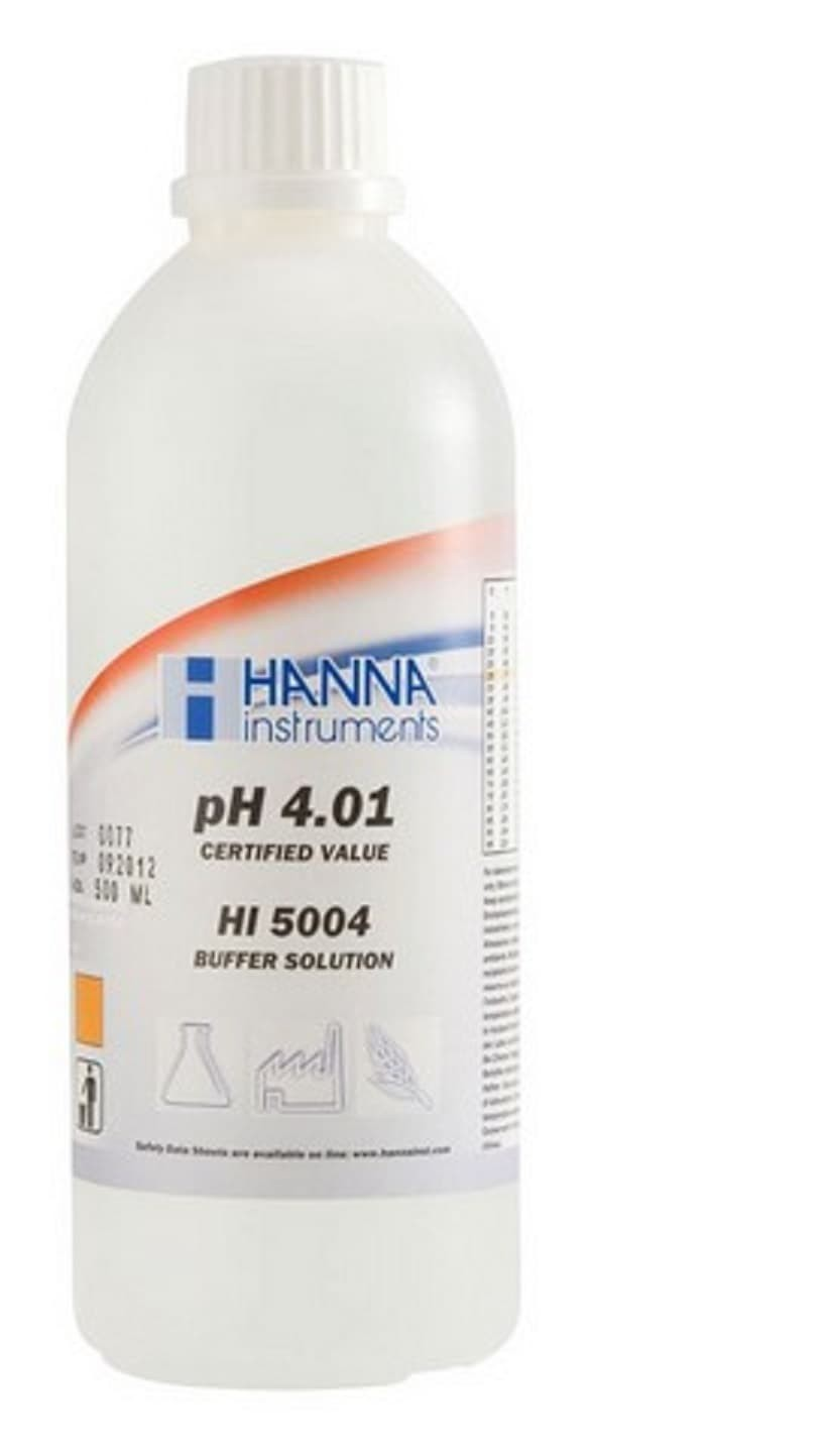 HANNA HI5004-01 pH 4.01 - 25oC Technical Calibration Buffer, 500 ml