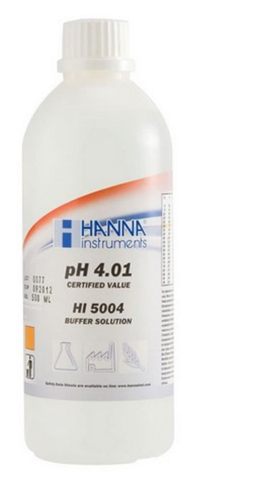 HANNA HI5004-01 pH 4.01 - 25oC Technical Calibration Buffer, 500 ml