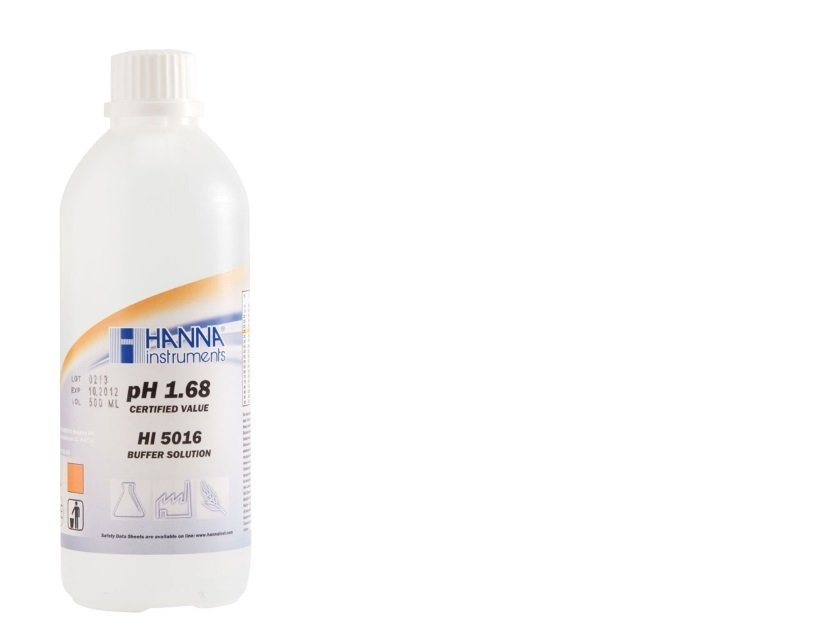 HANNA HI5016 pH 1.68 - 25oC Technical Calibration Buffer, 500 mL