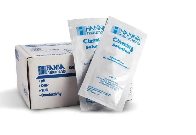 HANNA HI70000P Electrode Rinsing Solution Sachets, (25 x 20 mL)
