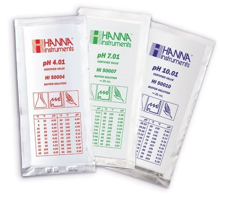 HANNA HI70006P pH 6.86 - 25oC Calibration Buffer Sachets, (25 x 20mL)