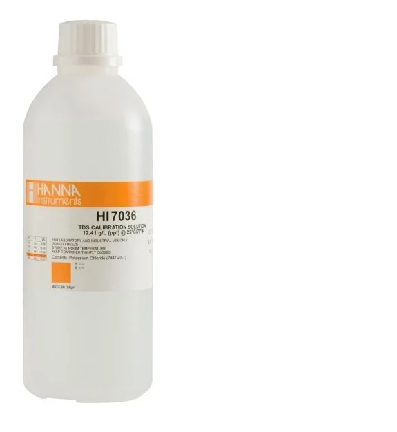 HANNA HI7036L 12.41 g/L (ppt) TDS value - 25oC, 500 mL bottle
