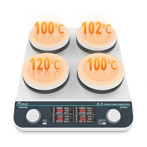 Çoklu Sıcak Plakalı Manyetik Karıştırıcı-HHMS-4Max