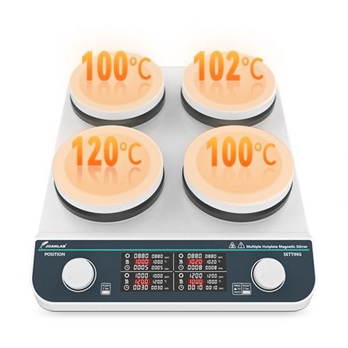 Çoklu Sıcak Plakalı Manyetik Karıştırıcı-HHMS-4Max