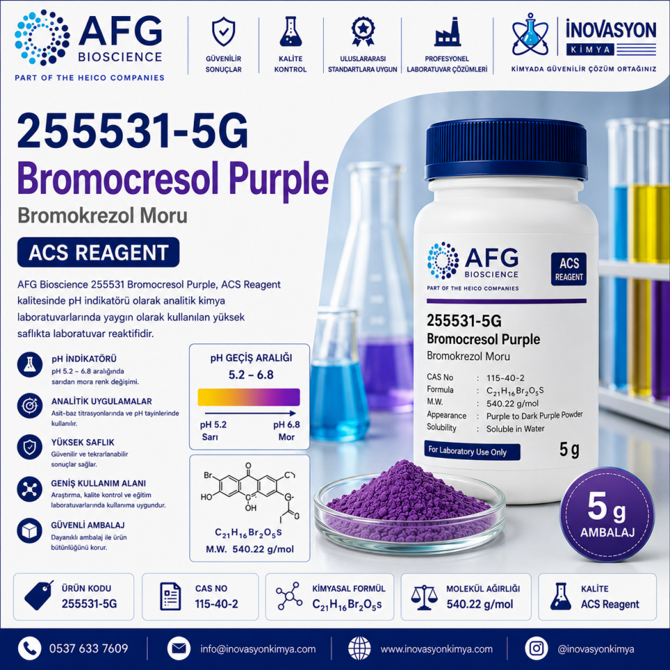 AFG Bioscience Bromocresol Purple ACS Reagent 5G