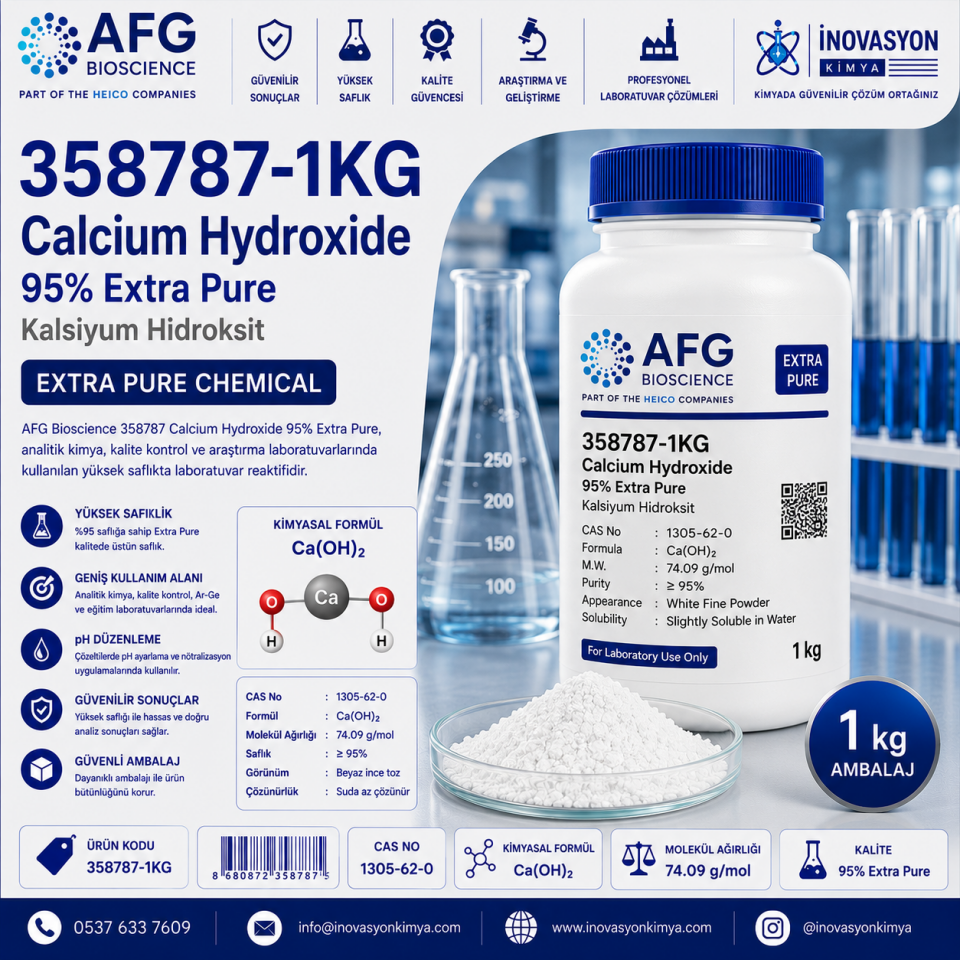 AFG Bioscience 358787-1KG Calcium Hydroxide 95% Extra Pure 1 kg