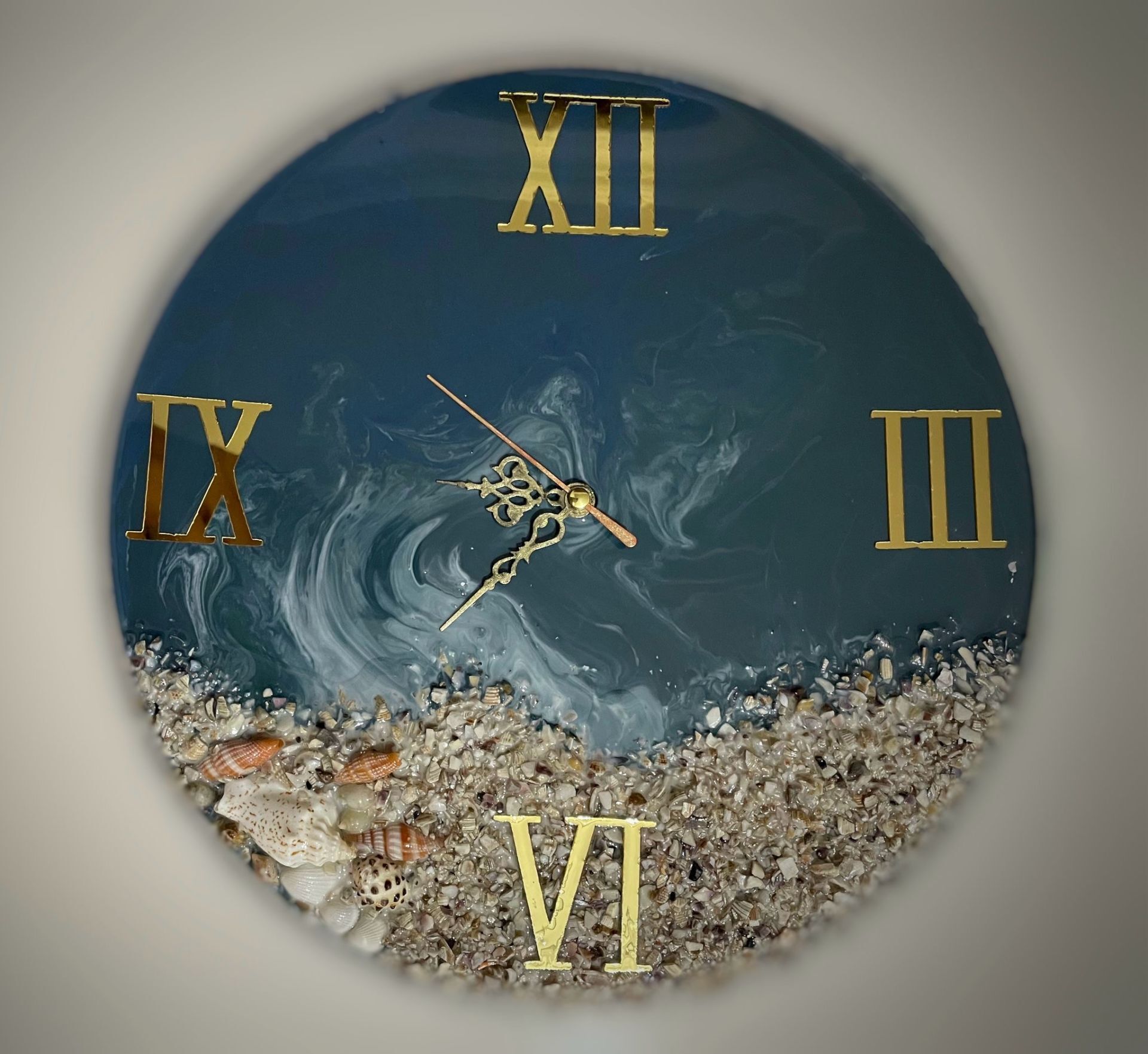 Okyanus Temalı Epoksi Saat