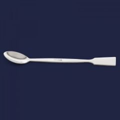 İSOLAB 047.01.120 spatül - paslanmaz çelik - makro kaşaklı - 120 mm