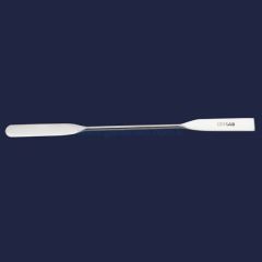 İSOLAB 047.07.150 spatül - paslanmaz çelik - çift uçlu - düz - 150 mm