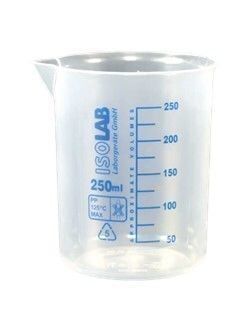 ISOLAB Beher - P.P - Kısa Form - Mavi Skala - 2000 ml