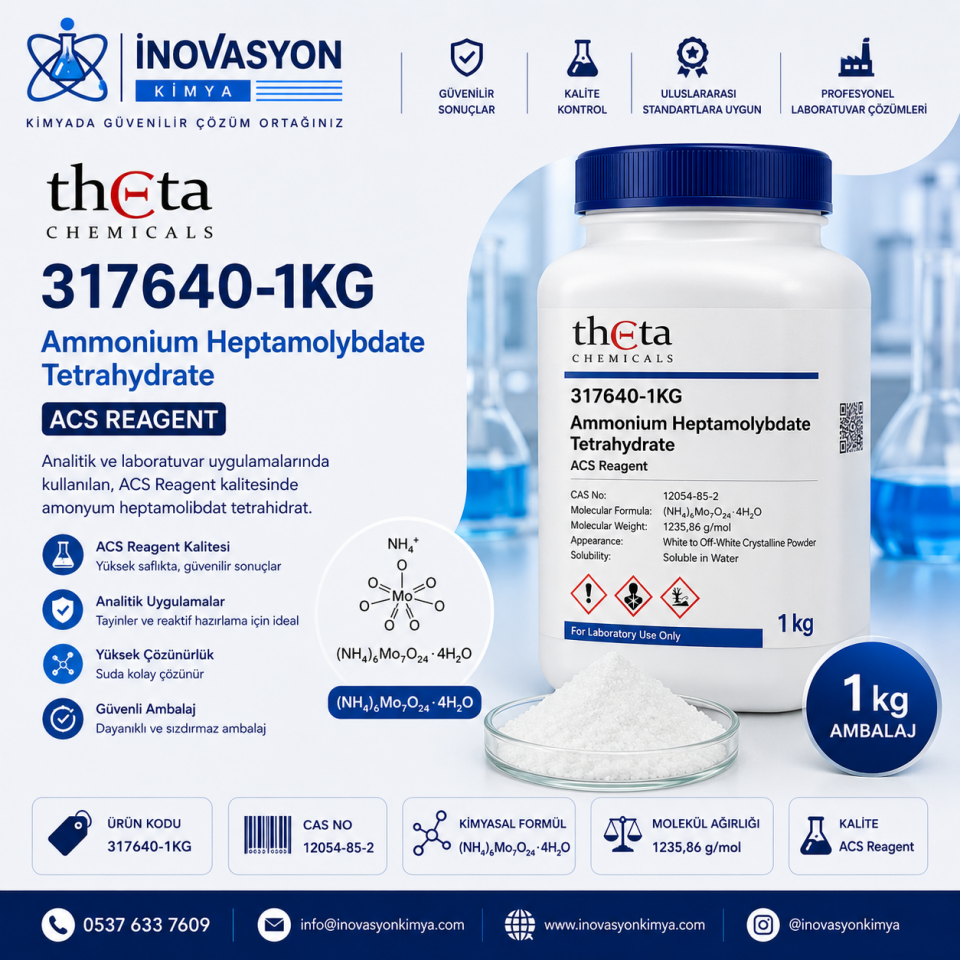 THETA 317640 Ammonium Heptamolybdate Tetrahydrate ACS 1 kg