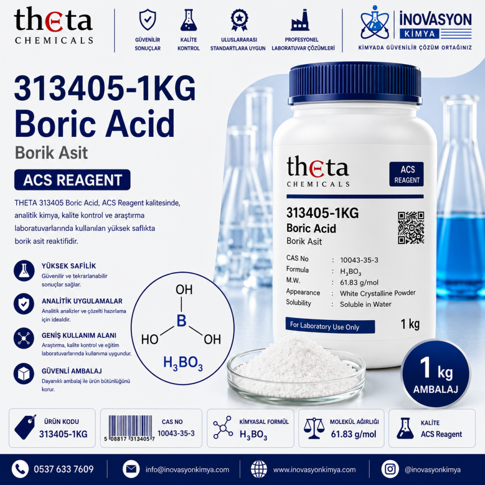 THETA 313405 Boric Acid ACS Reagent 1 kg
