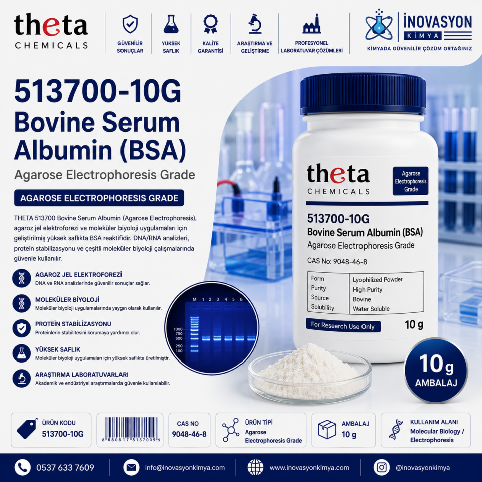 THETA 513700-10G Bovine Serum Albumin (Agarose Electrophoresis) 10 g