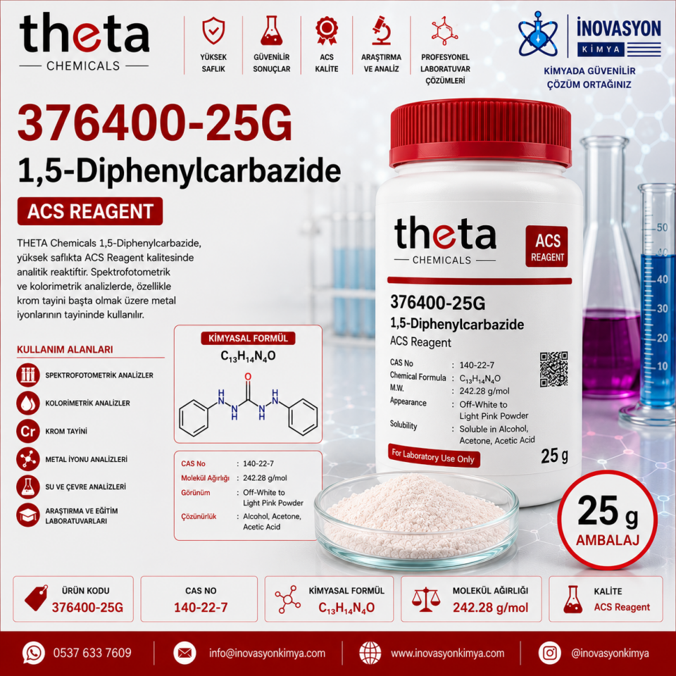 THETA Chemicals 376400-25G 1,5-Diphenylcarbazide ACS Reagent 25 g
